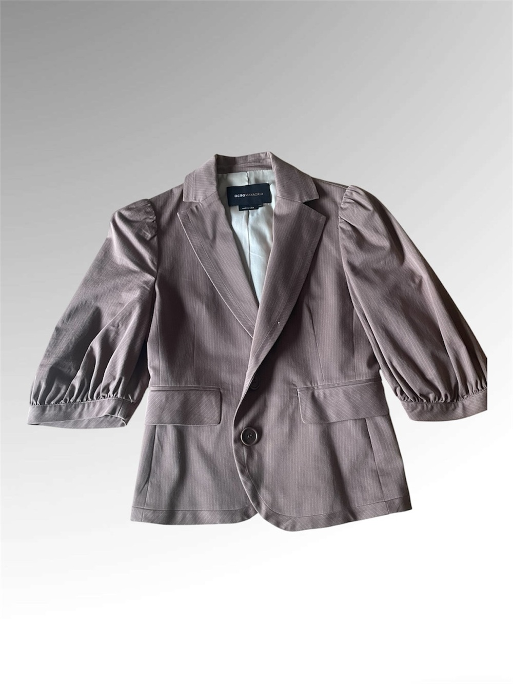 BCBGMaxAzria Puff-Sleeve Two-Pice Dress Suit